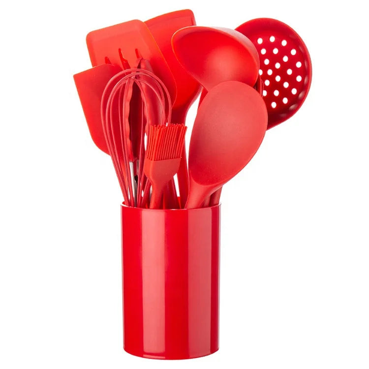Cookware 13 Piece Set Heat Resistant Safe and Durable Stain-resistant Silicone Cooking Tools