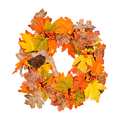 Modern Home Decor Thanksgiving Leaves Garland Hot Sale Wall Hanging Decoration for Holidays Rattan PVC & Polyester Material