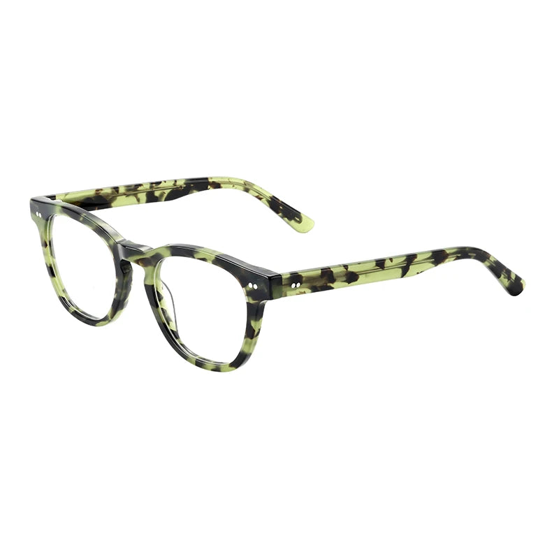 Vintage Classic Acetate Material Anti Blue Light Blocking Myopia Glasses for Diamond Face Shape Unisex Eyeglasses Frame