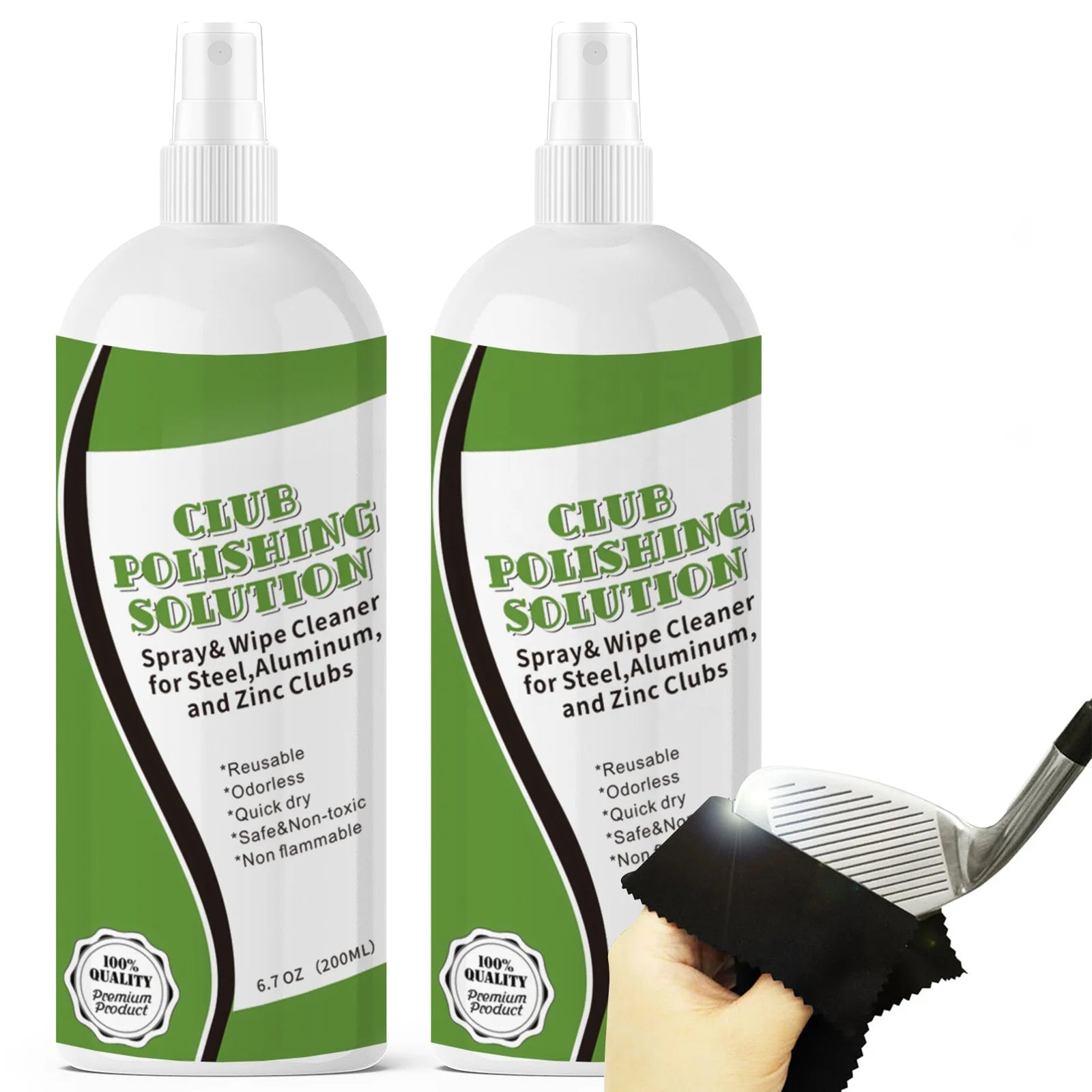Hot Sales Factory Golf Club and Grip Cleaner Polishing Solution Keeps Clubs Irons and Drivers Clean