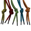 4.5mm Square Polyester Shoelaces Casual Cute Fashionable Double Colors round Style Pair Laces