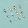 Wholesale Jewelry Findings 925 Sterling Silver Drop Lobster Clasp for Bracelet Necklace Making With Opened Ring