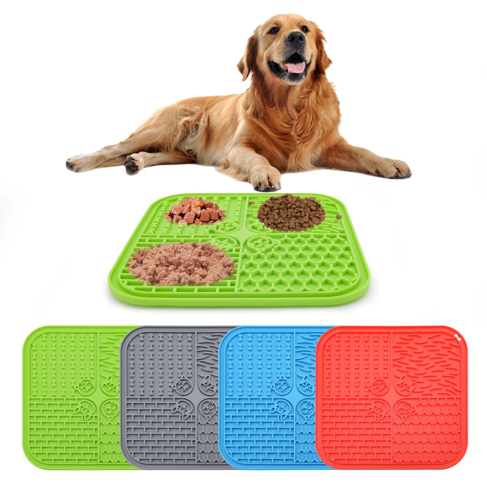 Nice Design Pet Licking Mat Eating Food Slowly BPA Free Silicone Fast Delivery Silicone Products Manufacturer Pet Mat