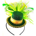 Fantastic St. Patrick's Day Accessories Leprechaun Clover Green Feathered Headband for Irish Themed Party