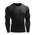 Men's Long Sleeve Running Basketball Sports Training Base Coat T-shirt Tights High Elastic Quick Drying Compression Clothes