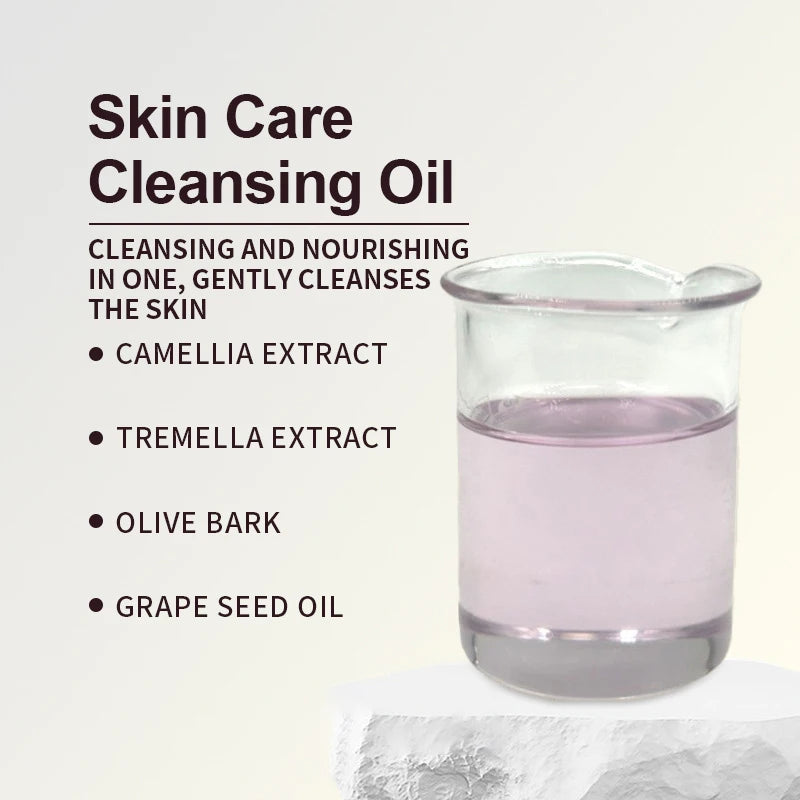 Vegan Makeup Remover Oil Private Label Gently Dissolves Makeup Clean Pores Facial Cleansing Oil