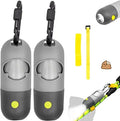 Dog Poop Waste Bags Holder With LED Flashlight|Cute Doggie Poo Bags Dispenser for Pet Leash