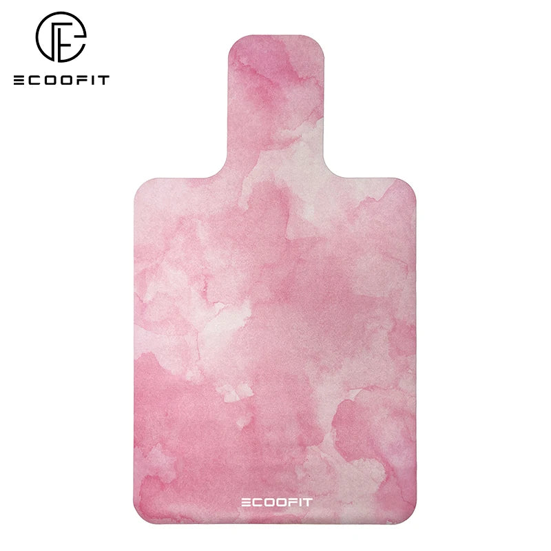Watercolor Painting Custom Print Anti Slip Pink Sweat Absorbing Pilates Reformer Cover Towel Mat