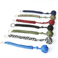 Outdoor Self Defense Spherical Keychain Hand-woven Parachute Cord Key Chain Monkey Fist Wholesale