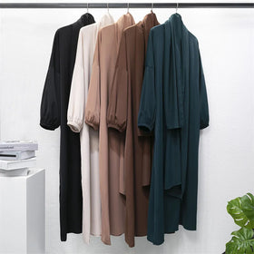 Manufacturing Saudi Abaya Muslim Dresses Dubai Women Formal Style Black Islamic Abaya