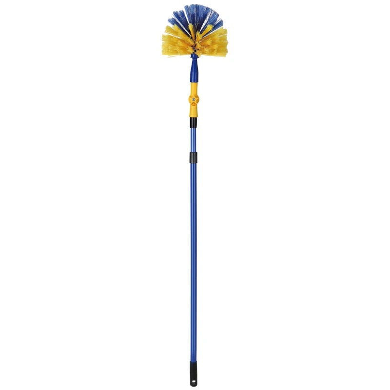 DOOSO Plastic Ceiling Broom with Telescopic Handle Extension Rod Cleaning Brush