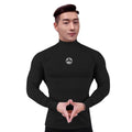 Wholesale Fitness Quick Dry Men Running Sports Plain Long Sleeve T Shirt Men Turtleneck Muscle Gym Compression Shirt