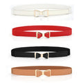 Wholesale Women Skinny Waist Belt Thin Stretchy Bow Belt for Dress