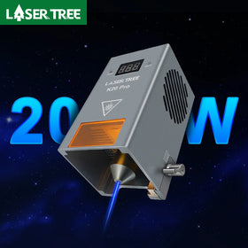 LASER TREE K20 Fixed Focus 20W Laser Engraver Head 450nm Blue Diode Laser Engraving Machine Module with Built-in Airway