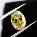 Wholesale Price 5x7mm 1ct Yellow Synthetic Moissanite Oval Cut Loose Diamonds for Jewelry Making