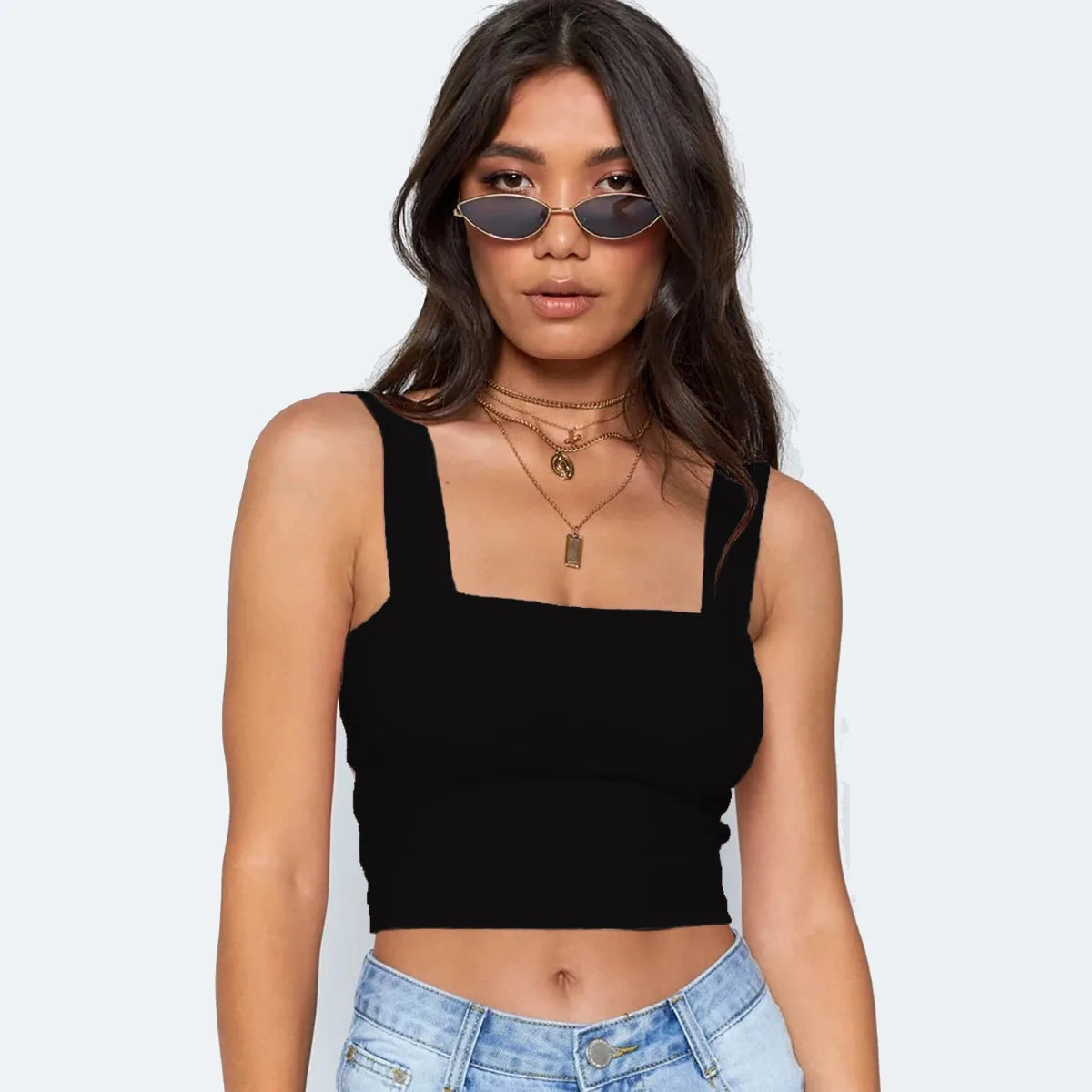 Private Label Small Quantity Tank Tops Women's Gimnasio Summer Casual XS Crop Tops