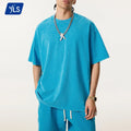 YLS1241 Wholesale Acid Wash 285GSM Cotons T Shirts Mens Oversized T-Shirt Snow Wash Personalized Tshirt