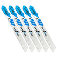 Alluse 5-Piece T118BF Bi-Metal Saber Saw Blades 12TPI 50/76mm Milled Teeth T-Shank-Multi-Purpose Cutting for Wood Plastic Pipes