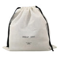 Wholesale Customised Cotton Drawstring Pull Rope Bag White Colorful Canvas with Letter Pattern for Gifts
