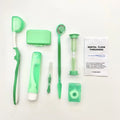 Portable Dental 8 in 1 Travel Orthodontic Hygiene Clean Care Brush Kit