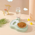 Non-Slip Double Dog Cat Food Bowl Feeding Two in One Large Capacity Pet Bow Automatic Pet Water Dispenser Cat Drinking Feeder