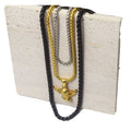 2mm 2.5mm 3mm Gold Silver Rose Gold and Black Stainless Steel Box Chain Pendants Necklace for Men and Women Jewelry