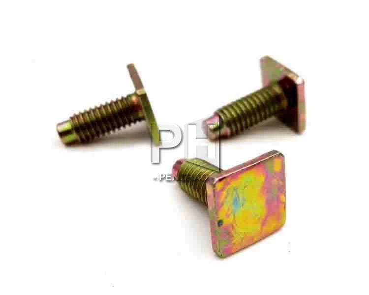 M6x15mm T-bolts T Type Screw square Head Screws Studs Bolt 12mmx12mm Size Head
