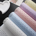 New Style  Three Dimensional Hollow Out Waterproof Cotton Flower Wrapping Paper Luxury