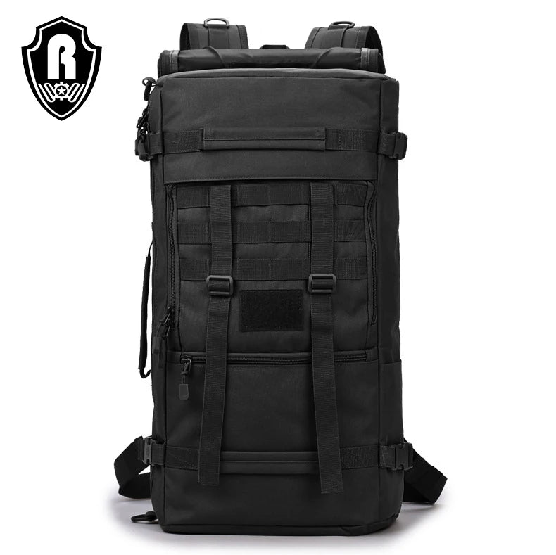New Arrived Polyester Outdoor Travel Hidden Shoulder Strap Tactical Handbag Hunting Backpack 55L