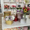 High Quality in Stock Metal Paper Gift Box Heart-Shaped Gift Packaging Box 3 Piece Set Heart Packaging Rose Flower Box