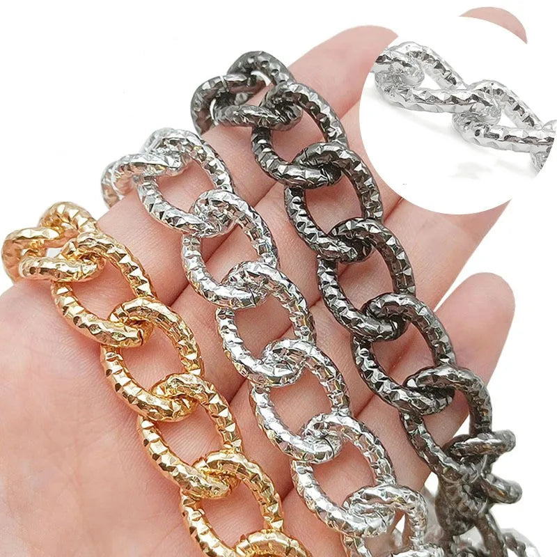Factory Wholesale 1.6/1.8/2.0/2.4/3.0 Diameter Chain Clothing Bag Aluminum Chain