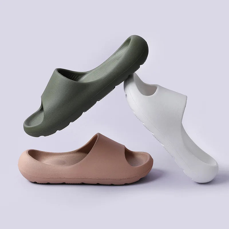 2022 Fashion Comfortable Cool slippers Women's New Summer Thick Soled Household Anti-skid Outdoor Cloud slippers