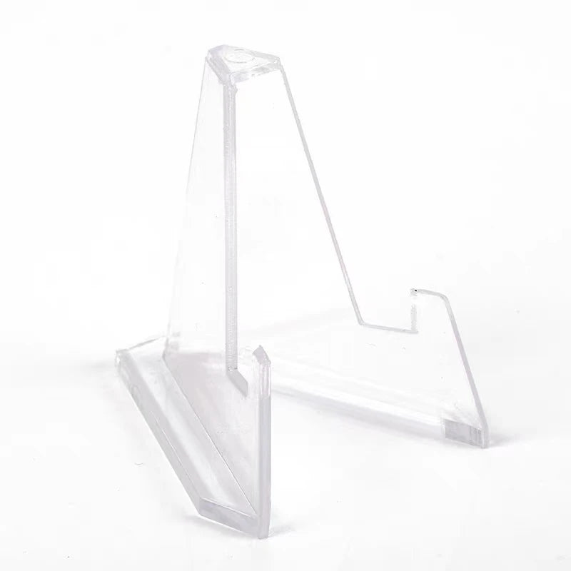 37mm 54mm 68mm Three Sizes Acrylic Rack Plastic Self-standing Display Stands for Card Coin Badge Slabs