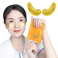 Oem 24K Gold Eye Mask for Dark Circle Removing Puffiness Custom Korean Skincare Collagen Gel Eye Patch Hydrogel Under Eye Mask
