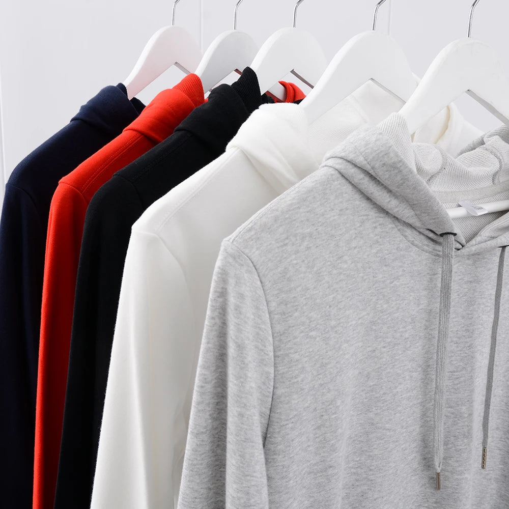 YinQu Wholesale Winter Pullover Hoodie Men Custom Embroidery Logo 280 Gsm Bulk Blank Woven Polyester/Cotton Oversized Hoodies