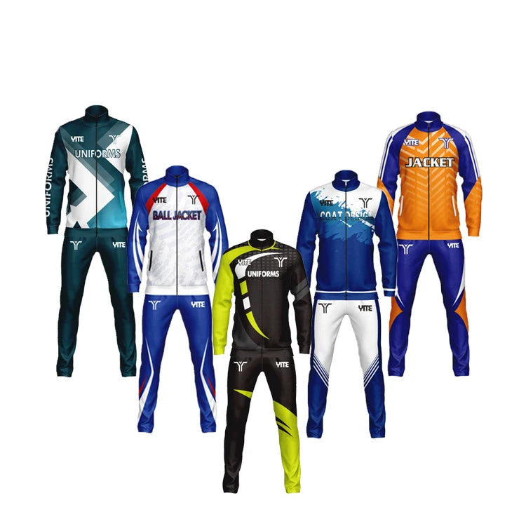 OEM/ODM Custom Men's Soccer Winter Tracksuits-High Quality 100% Polyester Quick Dry & Anti-Bacterial Full Sleeve Sports Wear