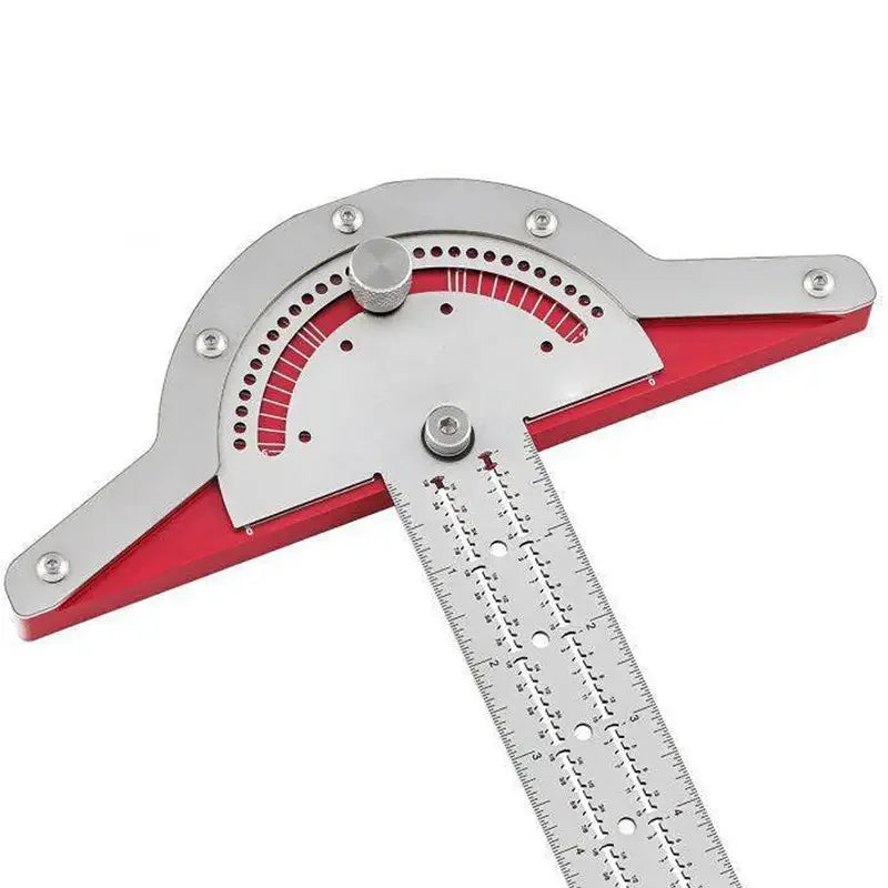 Precision Woodworking Tools Stainless Steel Ruler with 0-70 Degree Adjustable Any Angle for DIY Projects and ODM Customization