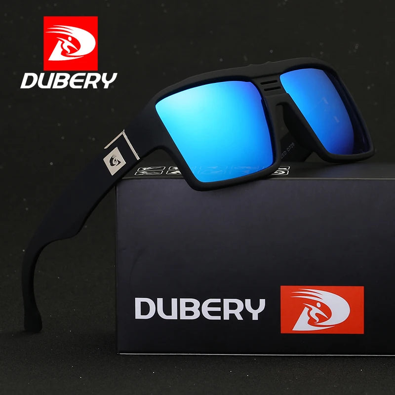 Dubery D729 OFFICIAL square Vintage TAC Polarized Lenses Sunglasses Women 2025 Men Shades Acetate Frame Sunglasses Sun Glasses