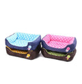 Orthopedic Oxford Fabric Pet Bed Small Rectangle Dog Sofa for Large Dogs and Cats with Comfortable Cushion Printed Pattern