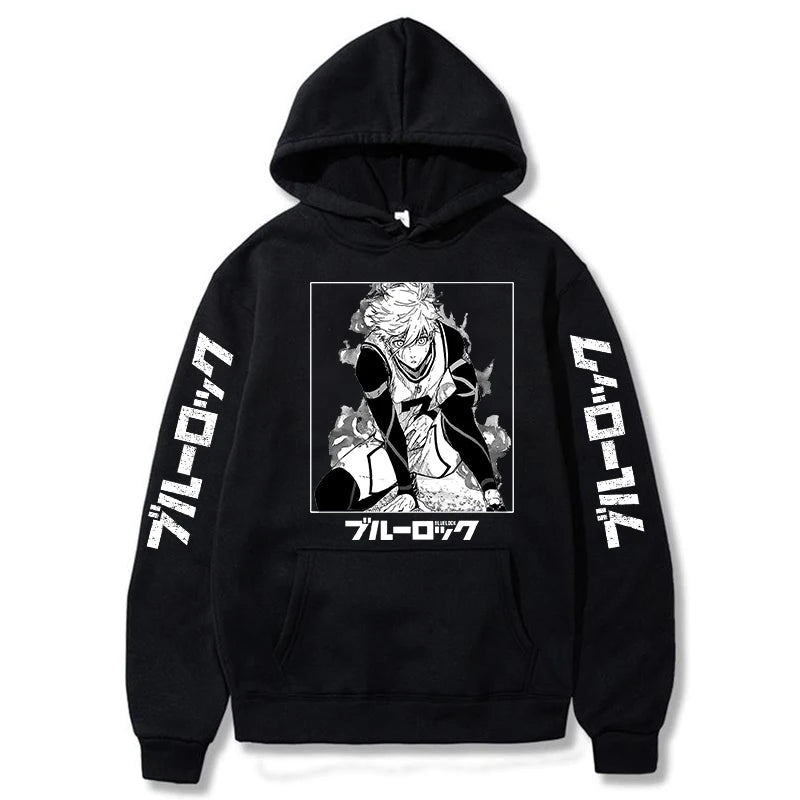 Fitspi Wholesale Japan Anime Aesthetic Print Hooded Sweatshirt Harajuku Sports Manga Fashion Casual Winter Hoodies