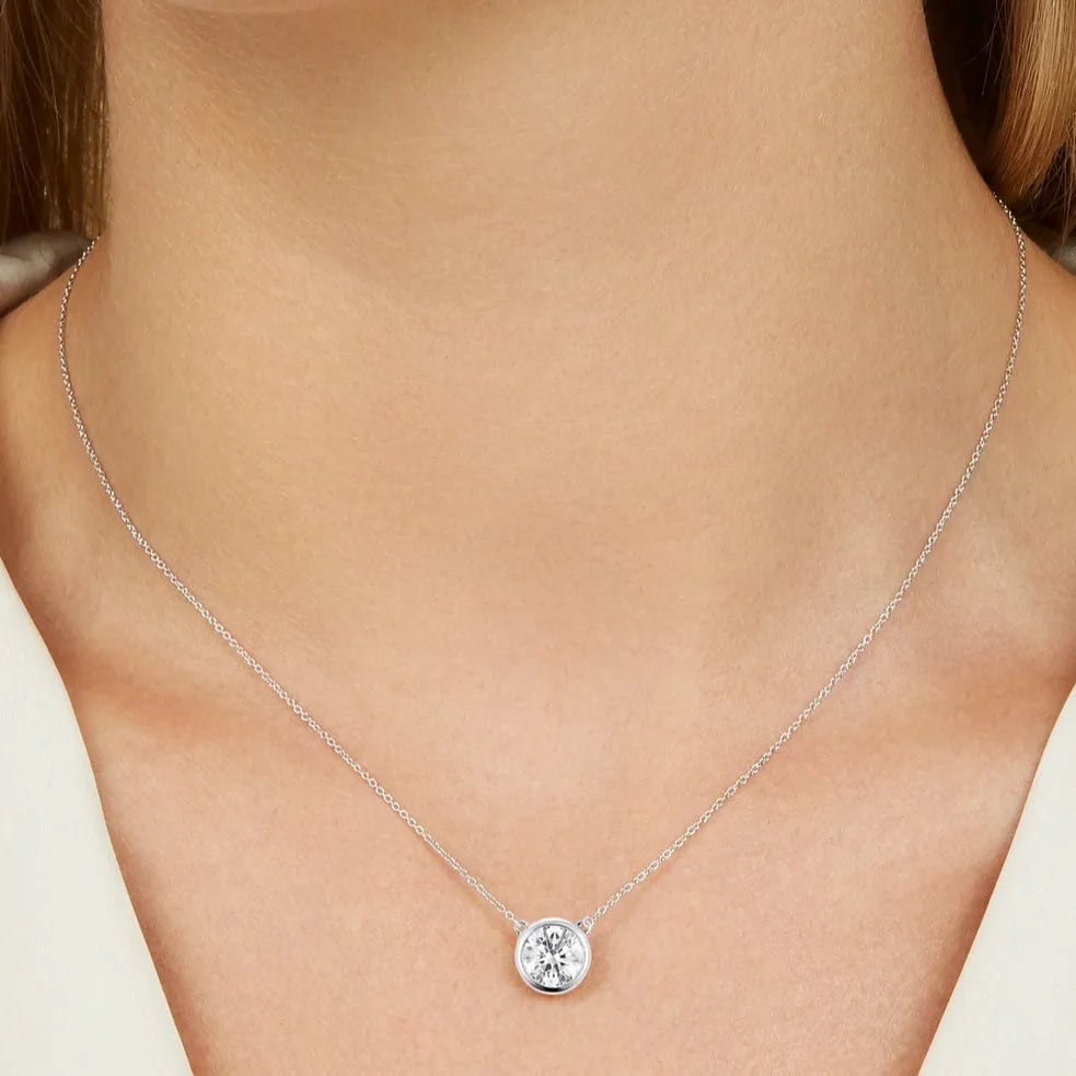 Gra Certified 925 Sterling Silver Men Vvs Diamond Chain Custom Moissanite Pendant.