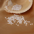 Wholesale Tiny Size 1.8-2mm Natural White Flat Button Freshwater Loose Beads Pearl