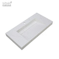 Popular Coloured in Usa Wall Hung Bathroom Sink Corians Basin