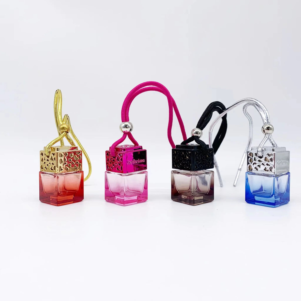 Mini car perfume fragrance diffusion bottle Wholesale hanging perfume bottle with rope