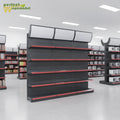 Customizable Modern Metal Grocery Shelves Heavy Duty Design Perforated Structure Epoxy Powder Coating for Supermarket Storage