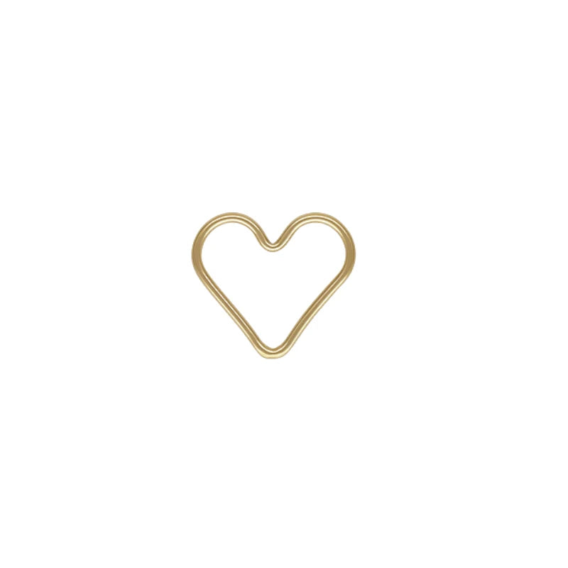 Beadsnice  Heart Jump Ring Closed Three Size for Choice Jewelry Making   ID 40749