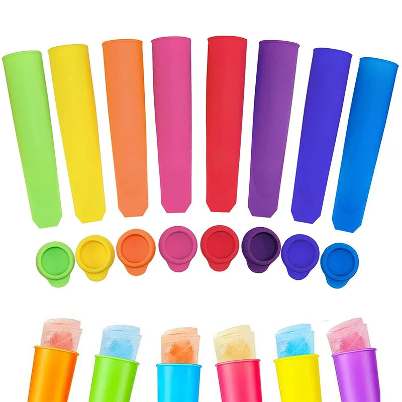 2024 New Fashion Ice Pop Mold OEM/ODM Best Quality Free Sample Supported Food-grade Silicone Ice Pop Mold