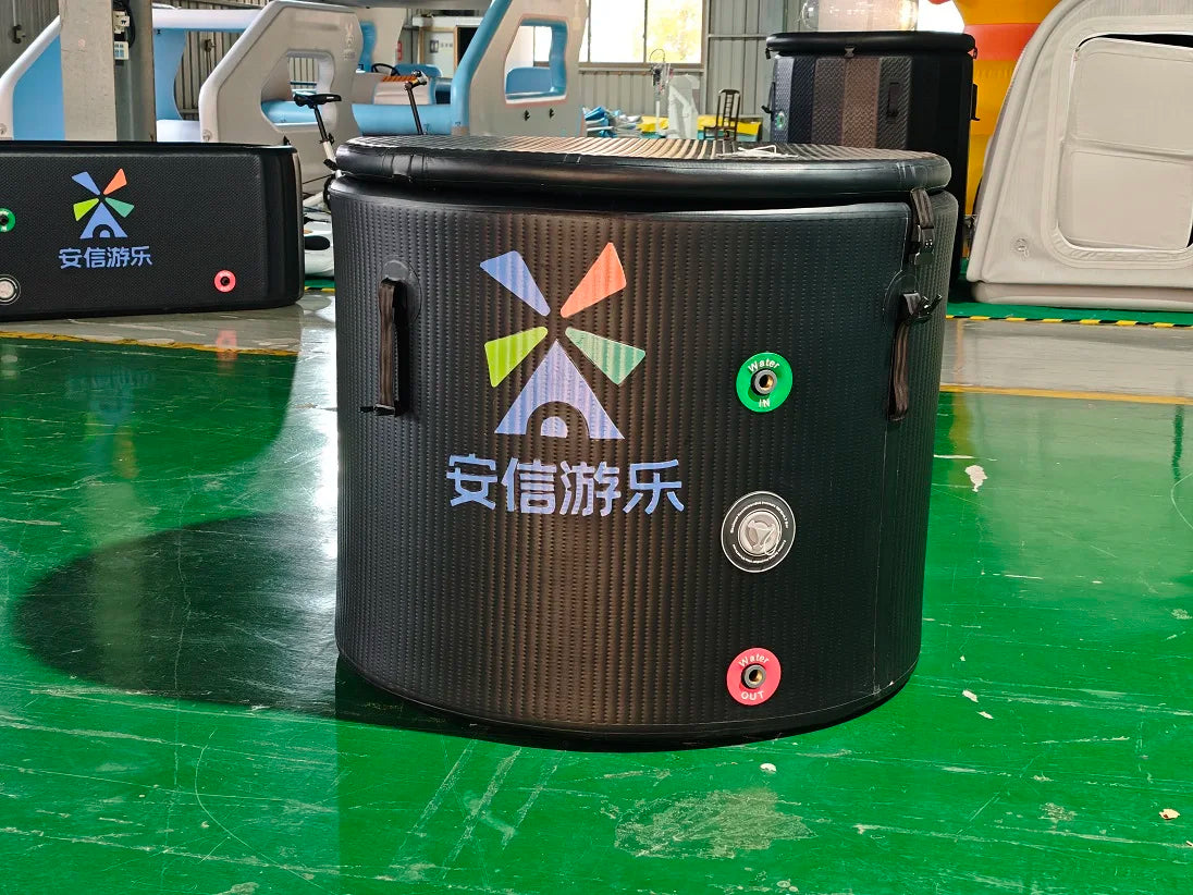 China Manufacture Recovery Ice Bath Hot Sale Custom Size Style Water Chiller Ice-Bath Inflatable Round Cold Plunge MegaBDM