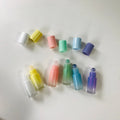Wholesale 5ml Colored Gradient Gemstone Roll-on Glass Bottles Purple Pink Blue Yellow White for Essential Oils Matte Cylindrical