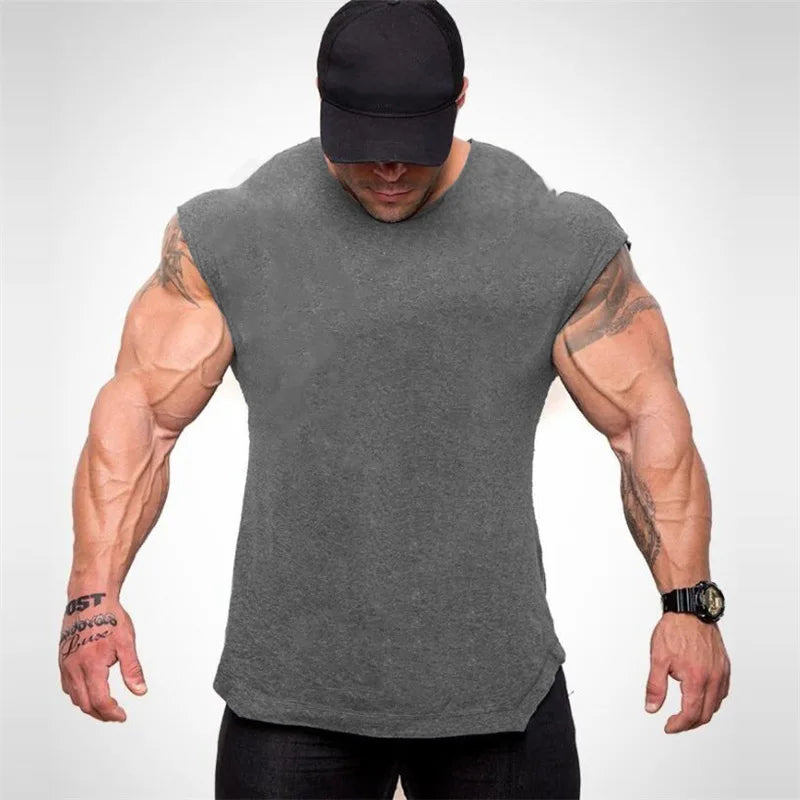 Wholesale Custom 100% Cotton Fitness Gym T-Shirt Short Sleeve Plain Mens' Hip Hop Style Breathable Knitted Design